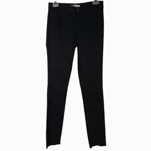 J Brand Jeans Raw Hem Stretch Leggings Mid Rise Black Sea 28